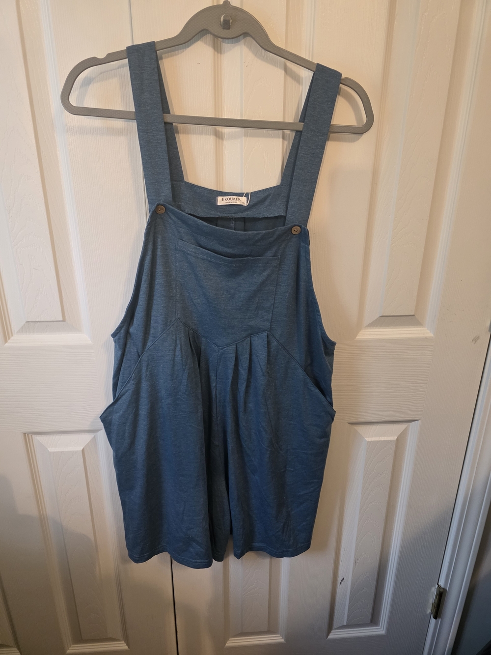 Eloquii Dark Blue Denim-Look Romper